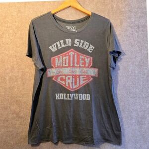 Torrid Motley Crue Wild Side Girls Girls Girls Graphic Tee Gray Plus Size 2X NEW
